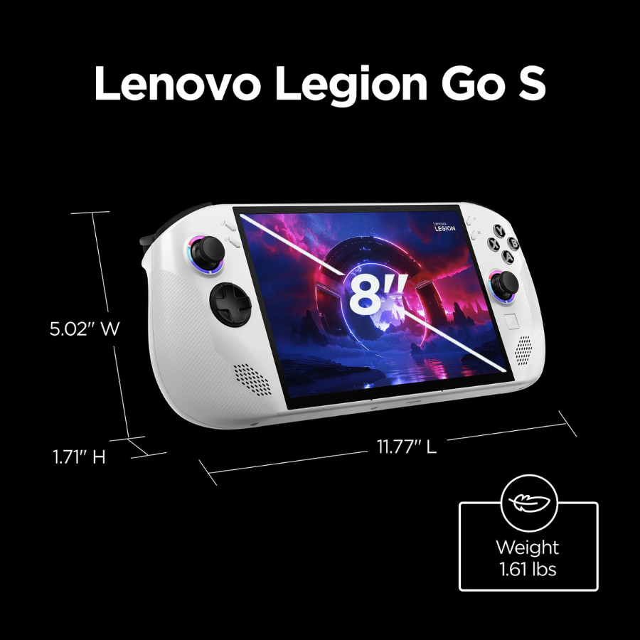 Lenovo Legion Go S 8" Handheld Touchscreen Gaming 1TB/32GB RAM - Glacier White (New)