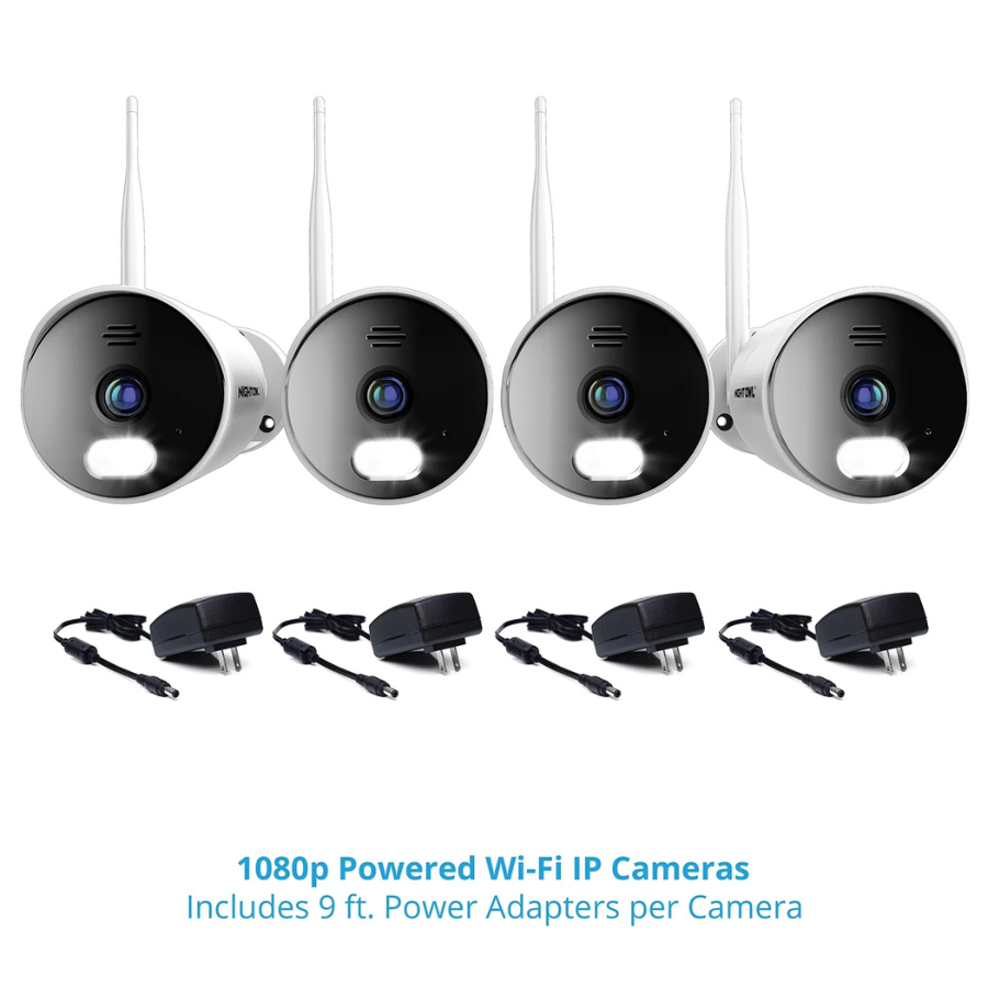 Night Owl 10-Channel 4K Wi-Fi NVR Security System — 1TB HDD + 4 Spotlight Cameras
