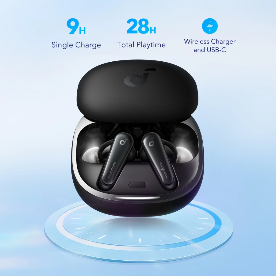 Soundcore by Anker - Liberty 4 SE Earbuds True Wireless ACAA Headphones Black (NEW)