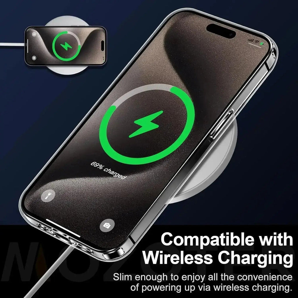 Entronix Bundle Compatible with iPhone 15 Plus - [Hard Back] Clear Case & 2 Clear Screen Protectors