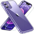 Entronix Bundle Compatible with iPhone 12 - [Hard Back] Clear Case & 1 Clear Screen Protector