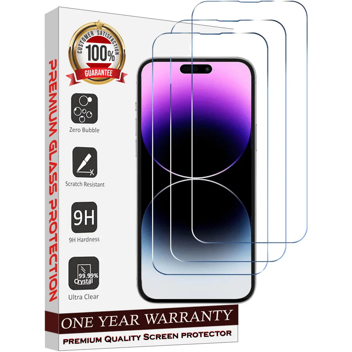 Entronix Clear Screen Protector Compatible with iPhone 11 Pro - 3-Piece Combo