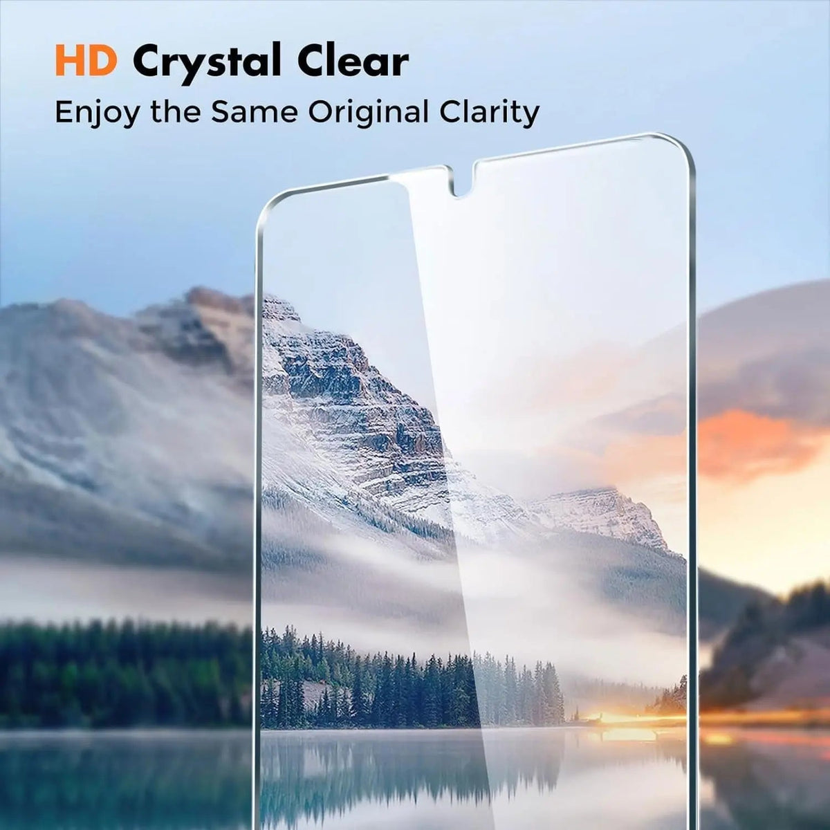 Entronix Clear Screen Protector Compatible with Galaxy S23 Ultra - 2-Piece Combo