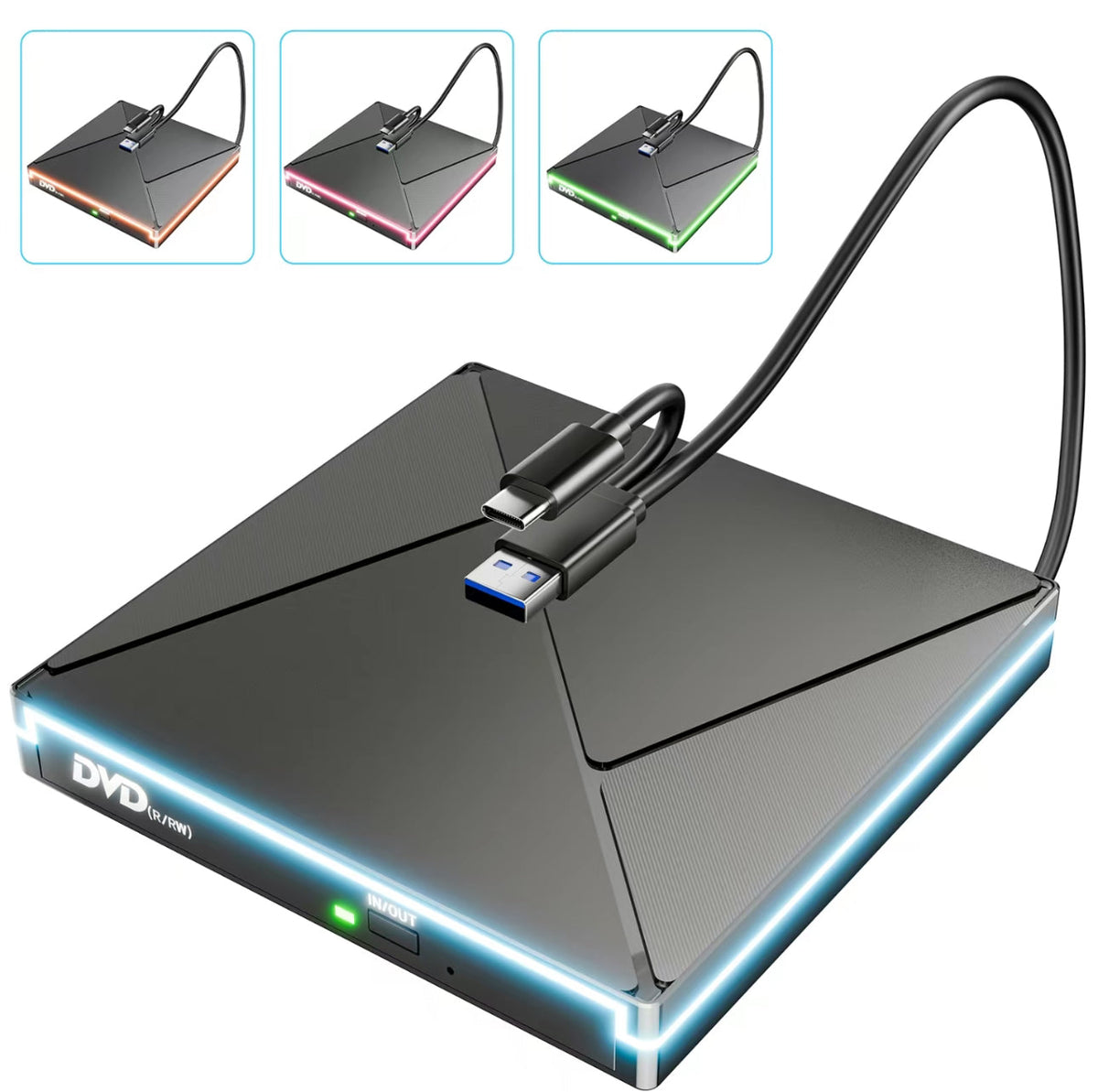 MemoraDrive USB-C DVD Burner