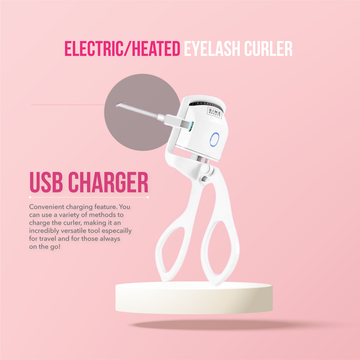 Electric Hot Heated Eyelash Curler