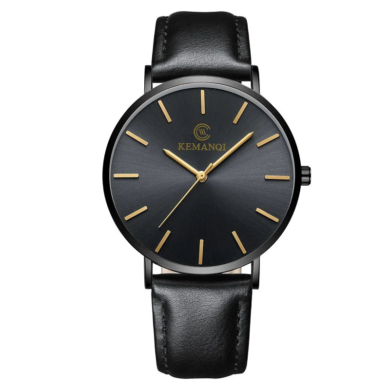 2025 Luxury Business Men Watches Men Gold Watch Ultra Thin Mens Watches Leather Quartz Watch Man Wristwatch horloge mannen
