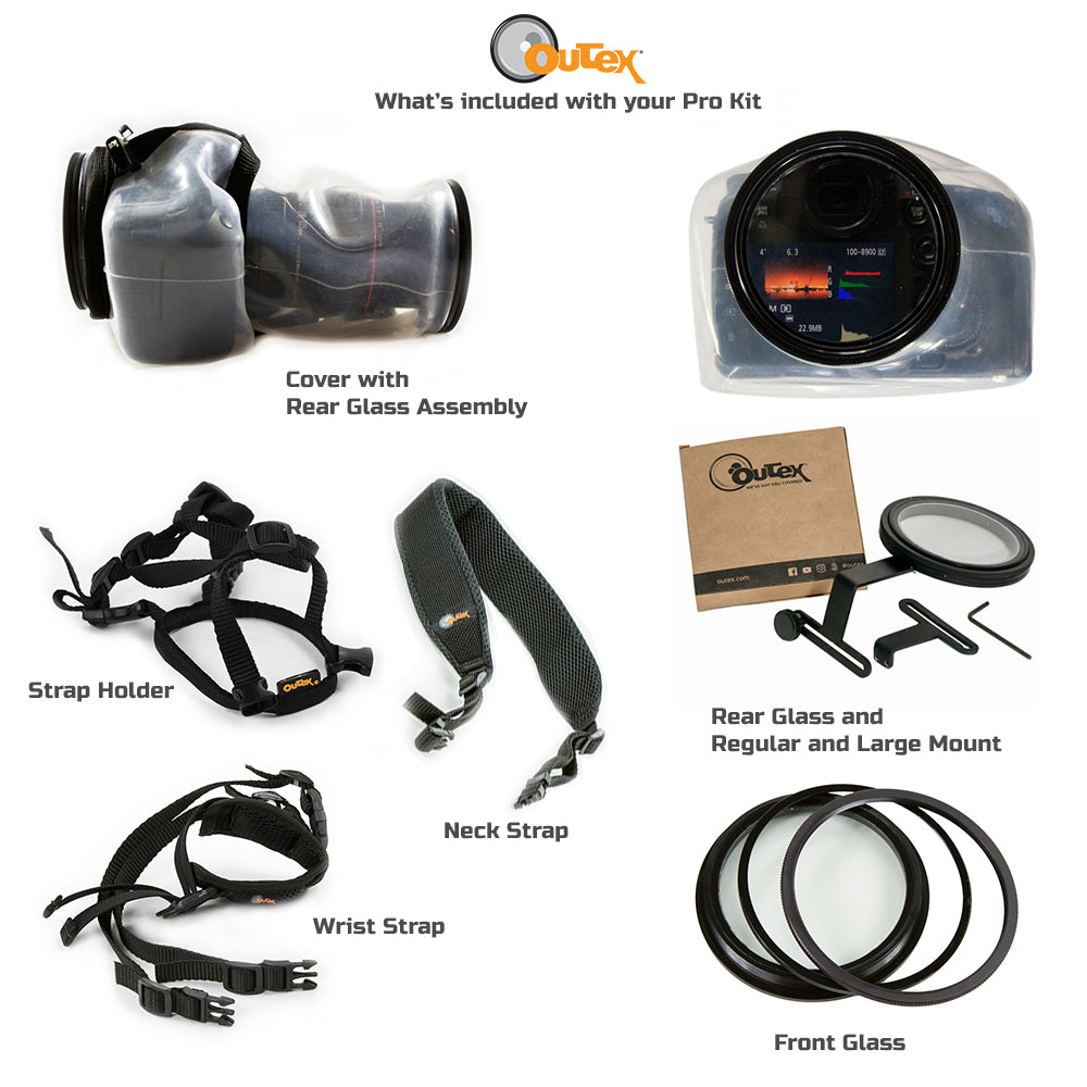 Camera Pro Kit + Dome Lens Port Add On Kit - Universal, Waterproof Camera Housing System