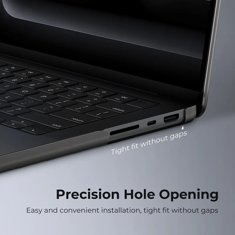 Laptop Case For MacBook Air 13 M5M4 M3 M2 2026-2022 Case For MacBook Pro 14/16 Inch M5 2026 Ultra Thin Shell Cover+Keyboard Skin