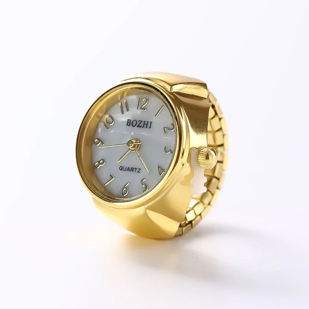 Fashion Rings Finger Watches Fashion Party Quartz Watches Unisex Couple Rings Jewelry Gift Real