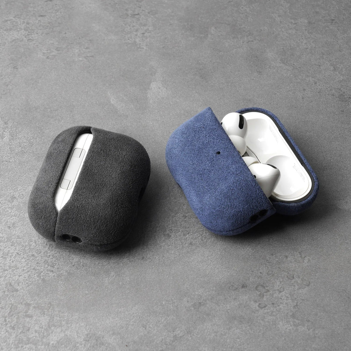 YMW ALCANTARA Case for AirPods Pro 3 Luxury Suede Leather Cases for AirPod Pro Wireless Bluetooth Headset Turn fur Cover