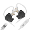 KZ ZSN Pro X metal headphones 1ba + 1dd hybrid technology high-fidelity bass monitor sports headphones and noise-cancelling head