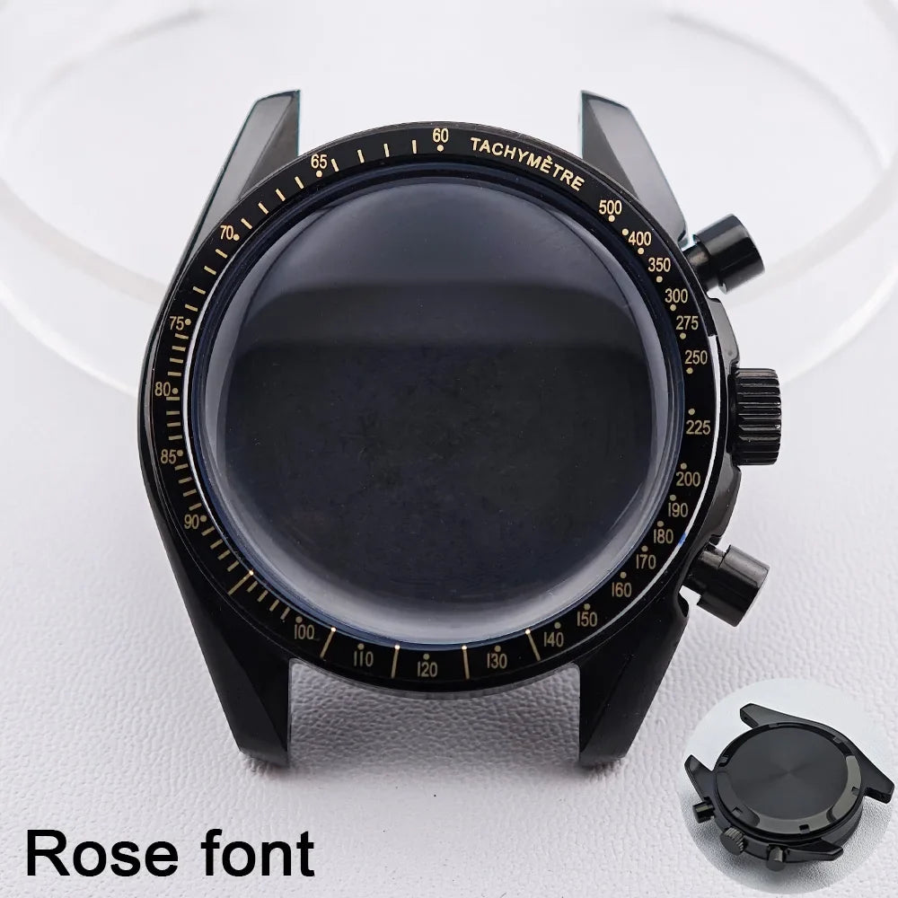 39.7mm Men's watches metal case FIT VK63 movement case watch accessories watch parts Fits 20mm strap Watch Box