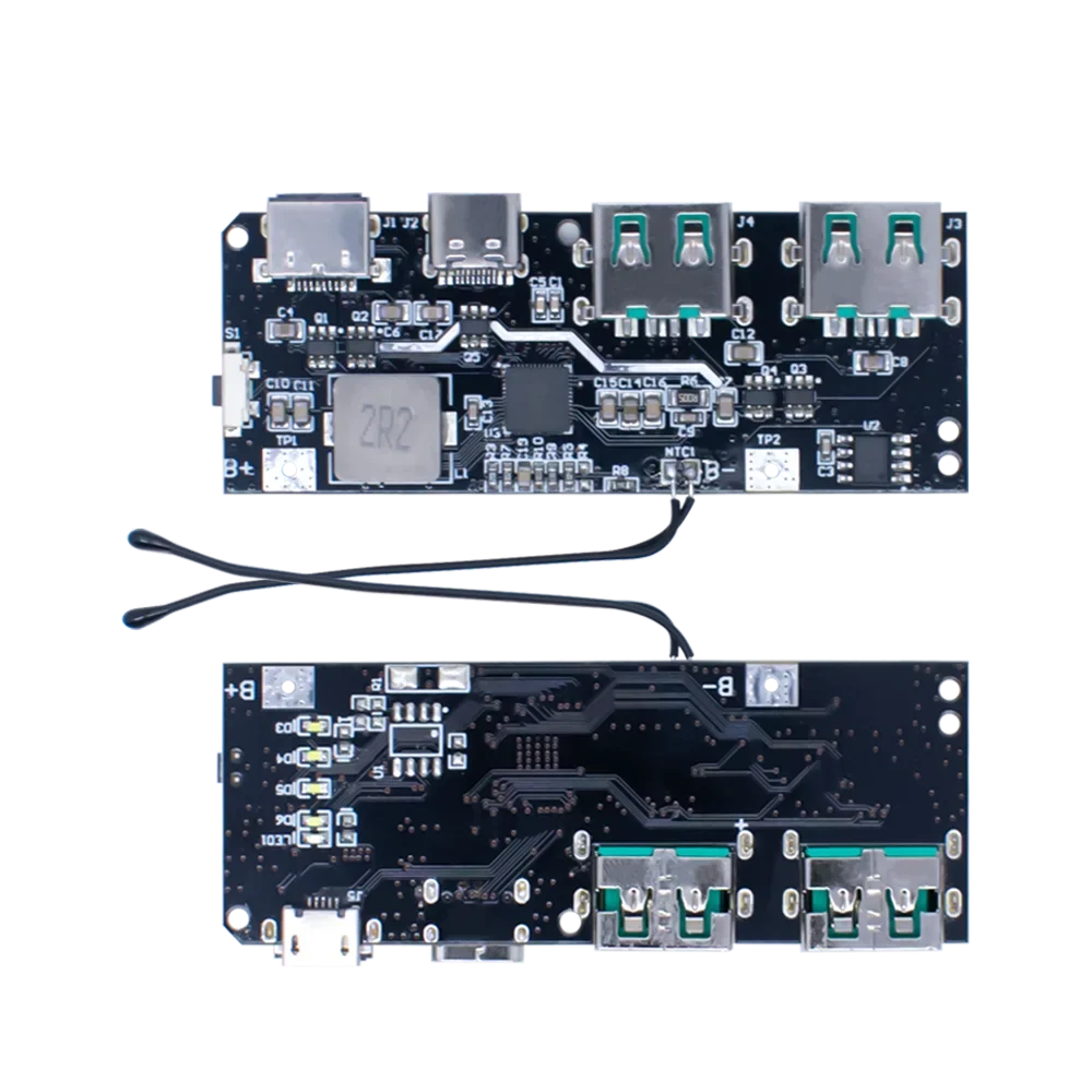 QC4.0 QC3.0 LED Dual USB 5V 4.5A 22.5W Micro/Type-C USB Mobile Power Bank 18650 Charging Module Temperature / Circuit Protection