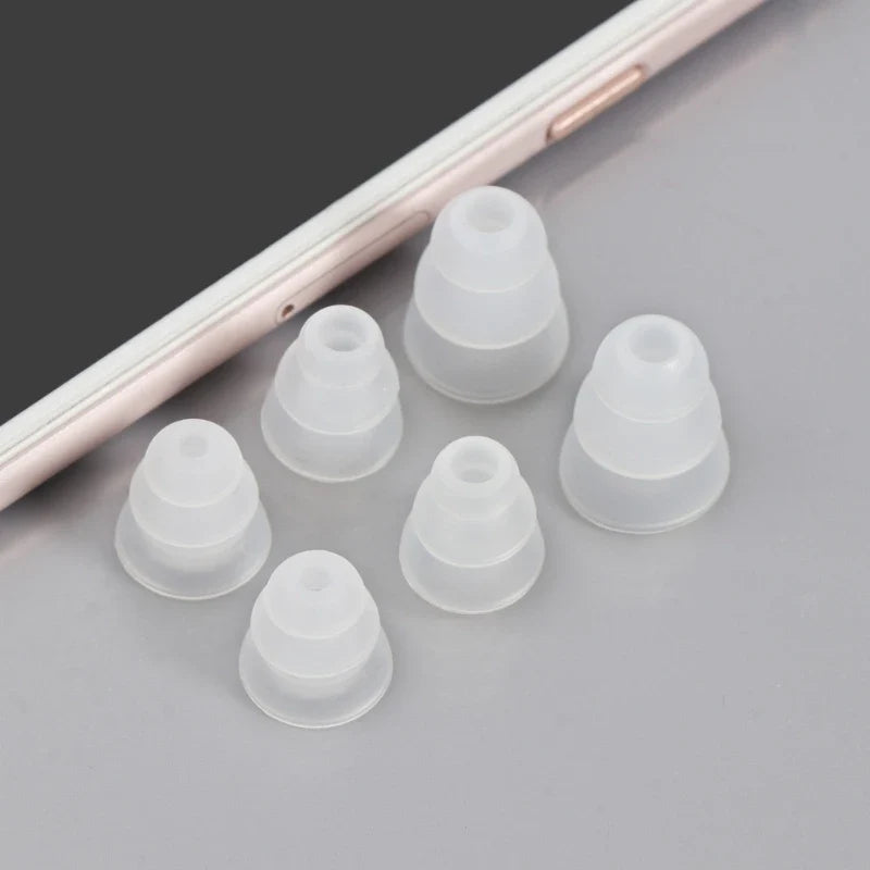 in-Ear Headphones Ear Tips Triple Flange Earpads Perfectly Fits for Earphones with Inner Hole from 3.8mm-4.5mm 896C