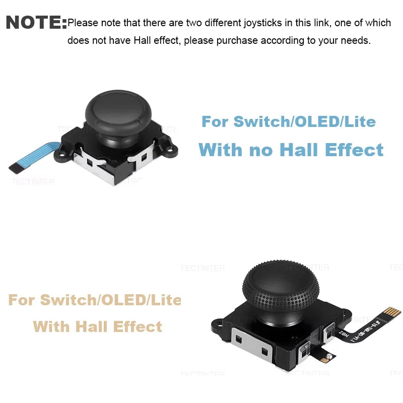 For NS Switch/Lite/OLED Joystick Controller Hall Effect Replacement Joystick Gamepad Thumb Stick Analog Repair Parts Accessories