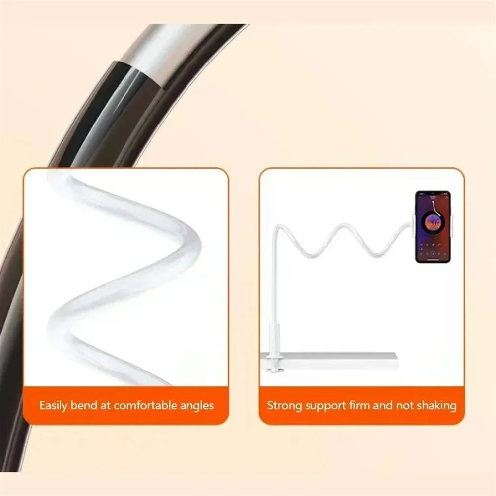 Universal 360° Adjustable Mobile Phone Holder Flexible Clip Stand Smartphone Holder Lazy Holder Bed Desktop Bracket Mount Stand