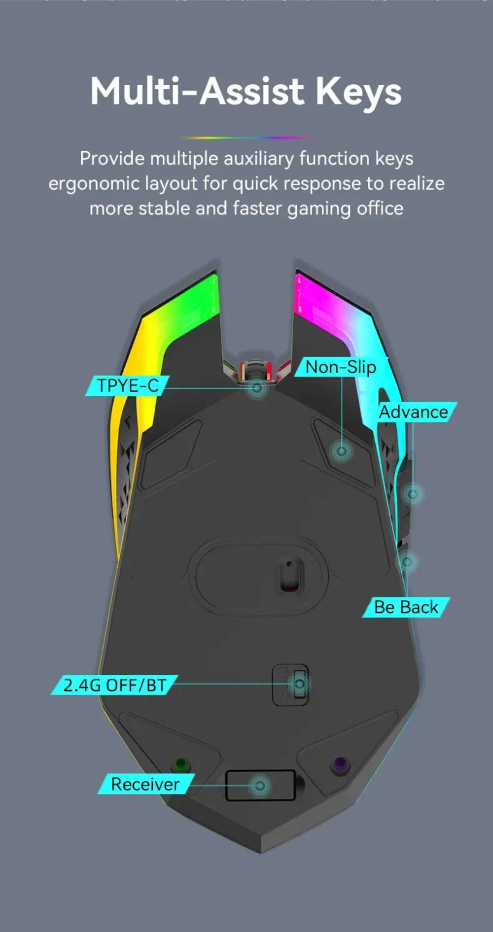 Dragon RGB Wireless Gaming Mouse