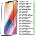 9D Full Cover Tempered Glass For iPhone 14 13 12 11 Pro Max Protective Glass on iPhone XS Max XR 8 7 6S 6 Plus Screen Protector