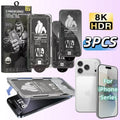 Tempered Glass Screen Protector for iPhone 17/16/15 Pro Gorilla Dust-Free Case Full-Screen Anti-Shatter & Dust-Pro