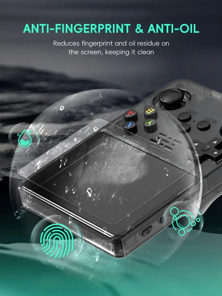 Data Frog 2/3/5/10/15pcs Tempered Glass Film For R36S 3.5 Inch Game Console Screen Protector Cover Film For R35S Game Handheld