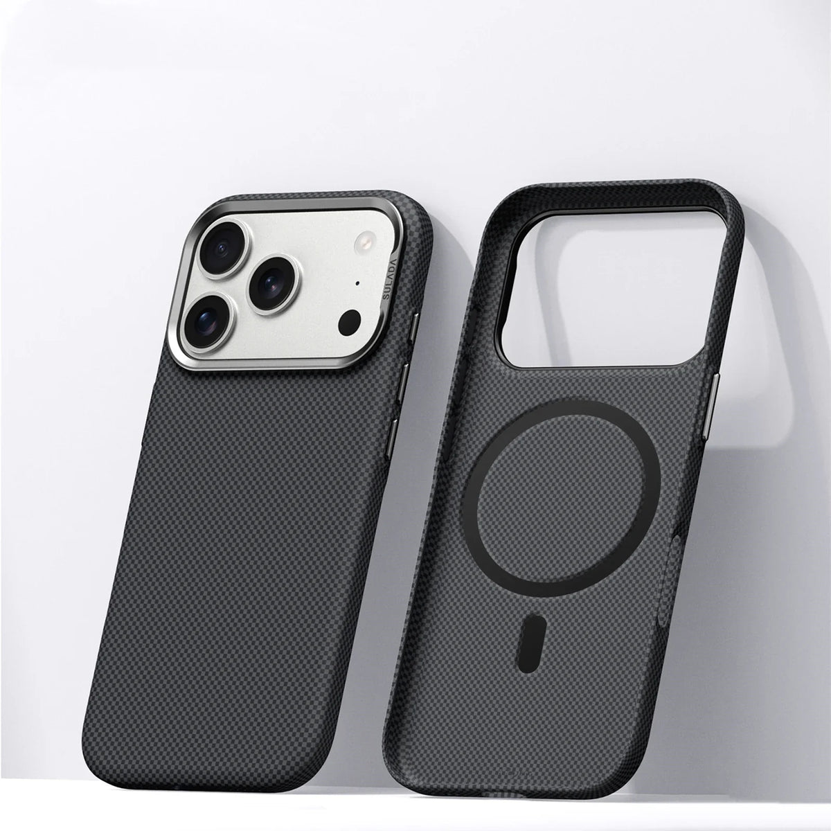 Magnetic Ultrathin Carbon Fiber Texture Phone Case For iphone 17Pro Max 16 Pro Frosted Skin Feel Wireless Charge Matte PC Cover