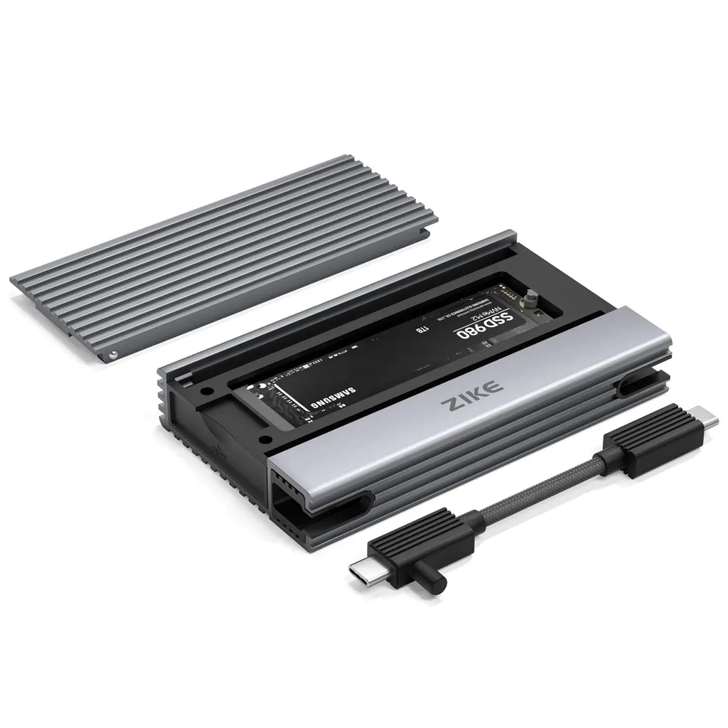 ZikeDrive Z666 USB4 40Gbps NVMe M.2 SSD Enclosure