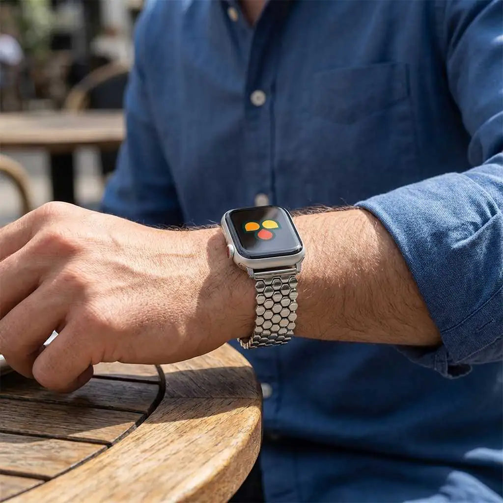 Honeycomb Metal Strap