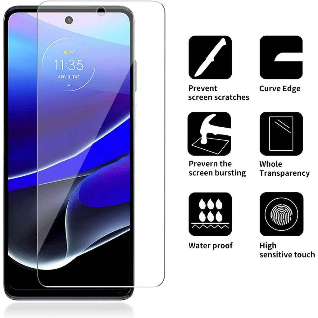 Entronix Clear Screen Protector Compatible with Moto G Stylus 2023 - 3-Piece Combo