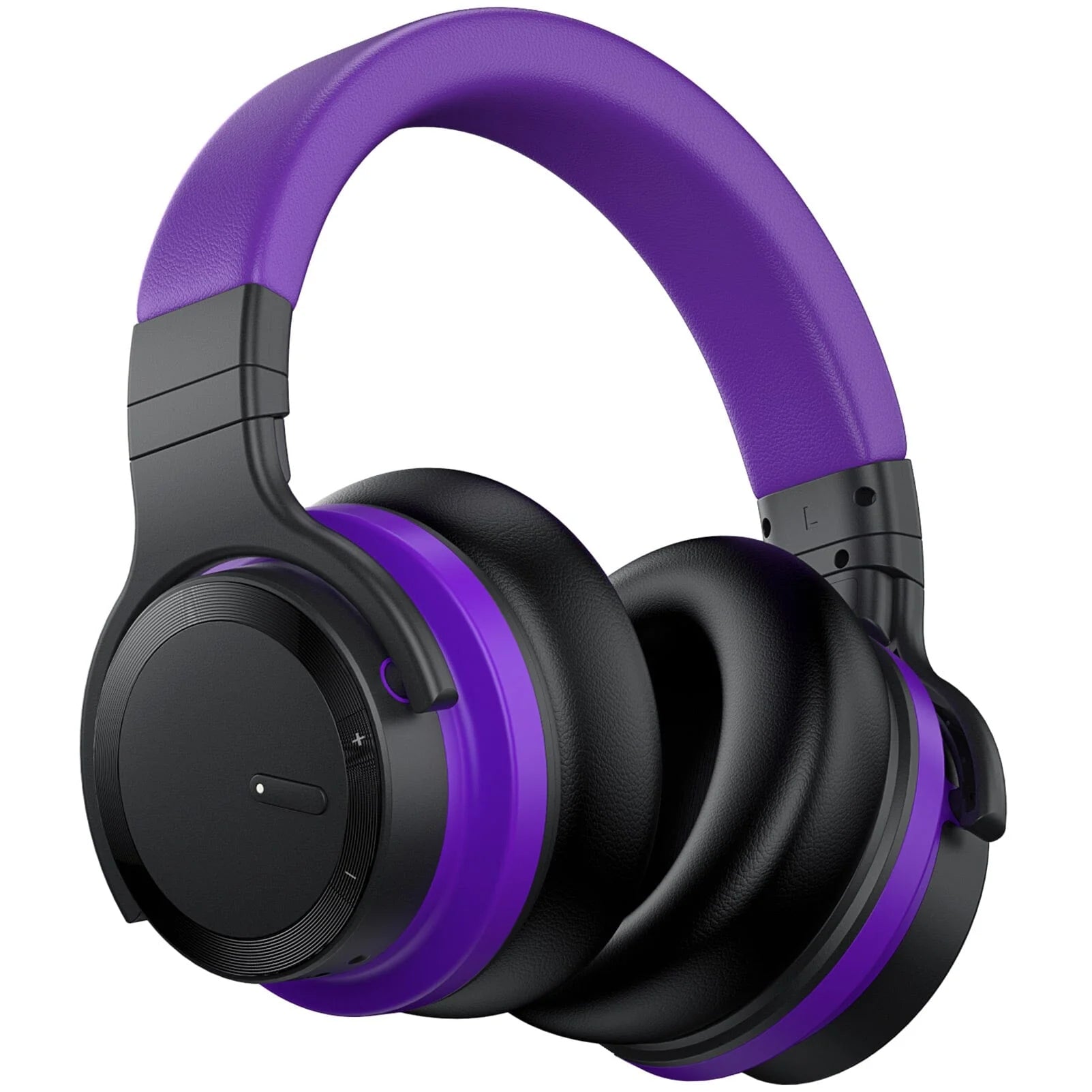 Title: Purple Wireless Over-Ear Headphones with Active Noise Cancelling